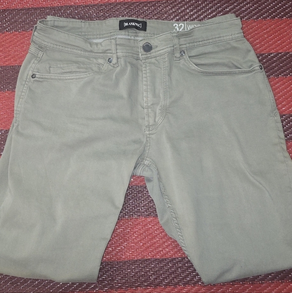 Blank NYC Men's Straight Jeans in Olive - Picture 1 of 3